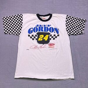Vintage‎ Jeff Gordon 24 DuPont Racing T Shirt Nutmeg Mills Mens XL Nascar